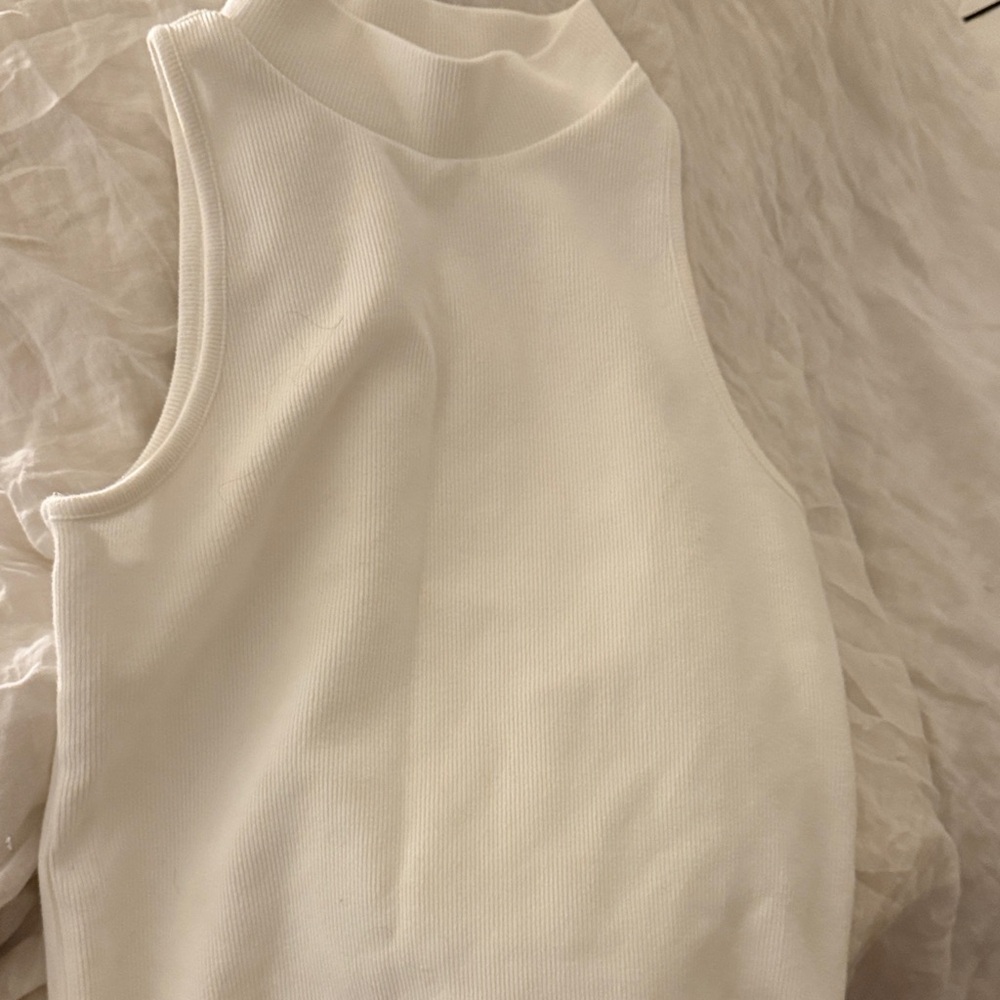 a new day White Sleeveless Tank Top